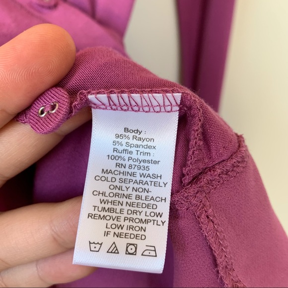 LOGO by Lori Goldstein Knit Cardigan With Chiffon Details Pink Size XS - Picture 4 of 6